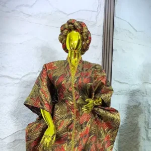 Light Gold Ankara Gown